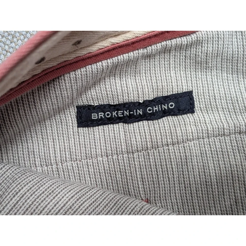 J.CREW Men's Chino Pants 31x32 Coral Pink Urban Slim Broken-In Cotton Office